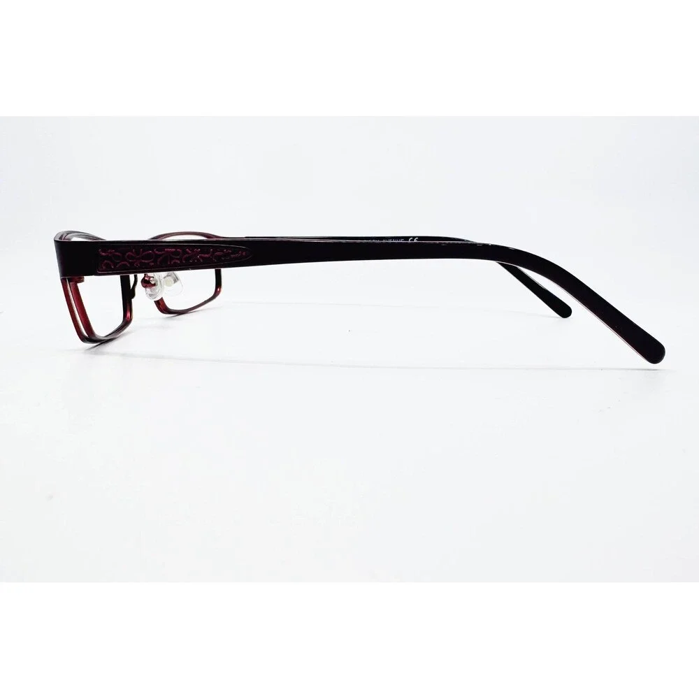 Saks Fifth Avenue Eyeglasses Frames Womens Burgundy Rectangular 49-16-135 252